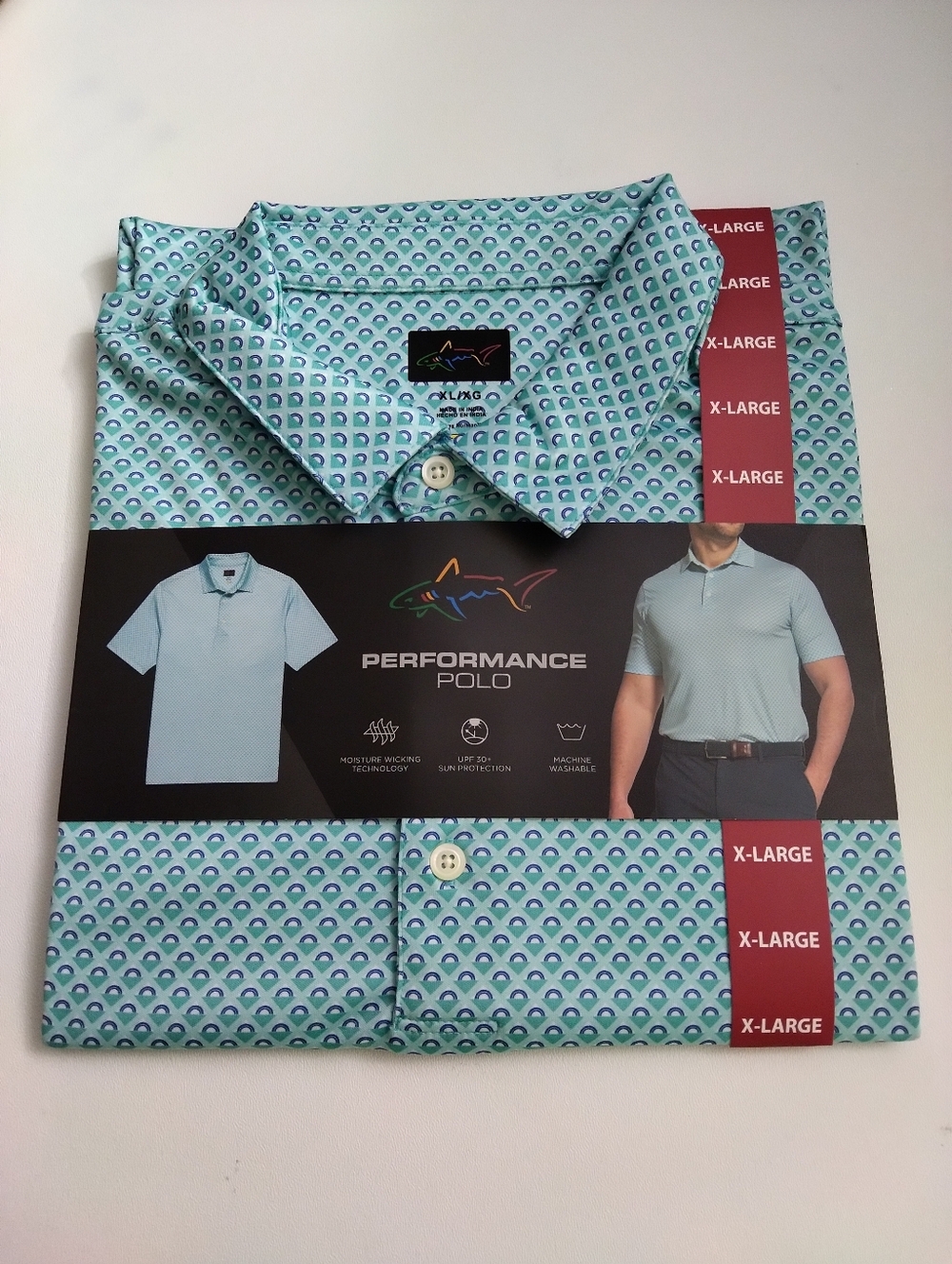 Greg Norman Collection  Performance Polo New Size XL